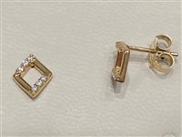 Orecchini Gazzola Donna in Oro giallo OROGZIRCQUADM12